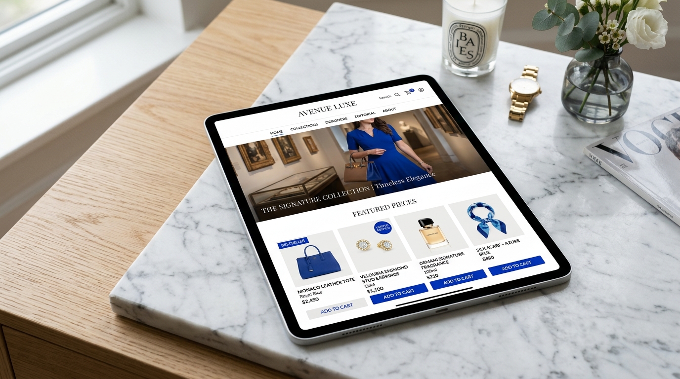 Captura de Tienda Online Aura Luxury Store